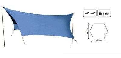 Тент со стойками Tramp Lite Tent синий UTLT-036 фото
